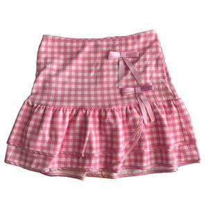 SHEIN 🎀 Pink Checkered Skirt, US XS